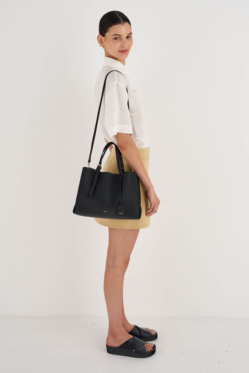 Oroton Margot Black Medium Day Bag