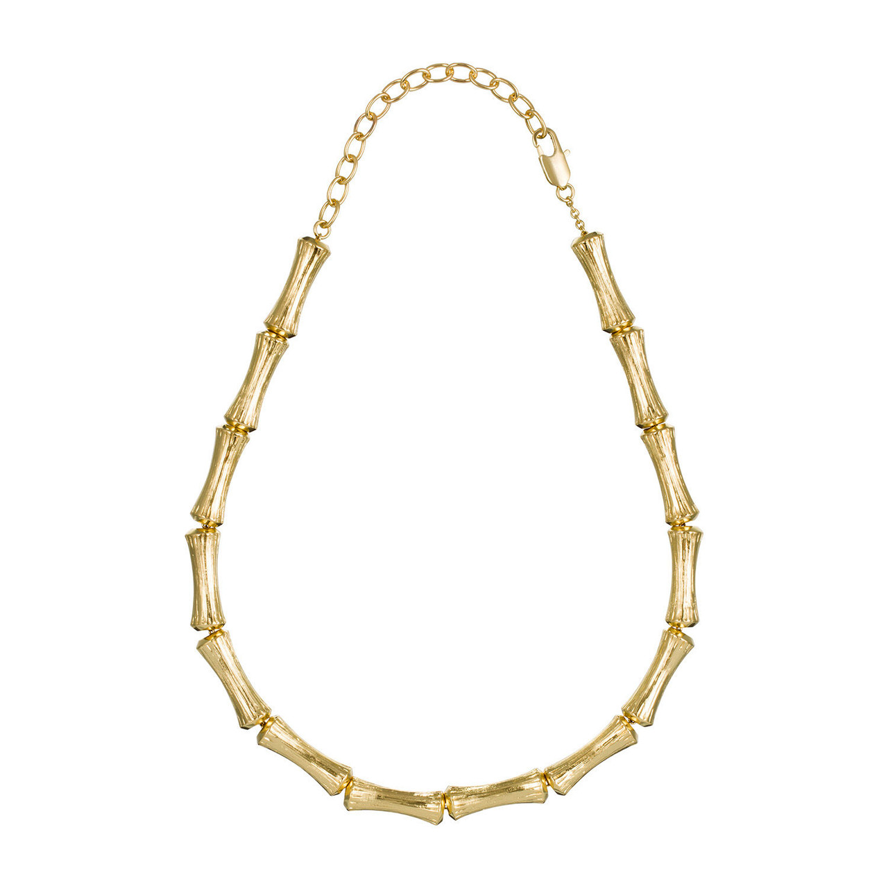 Oroton Bamboo Gold Choker Necklace