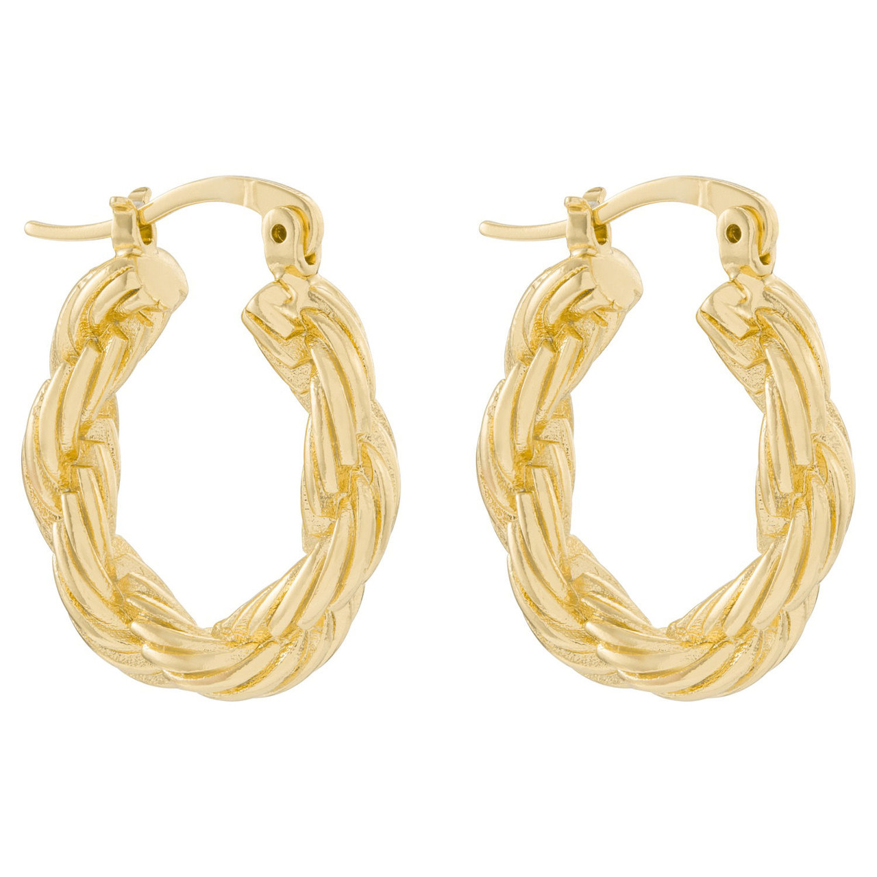 Oroton Women's Luna Gold Small Hoop Earrings