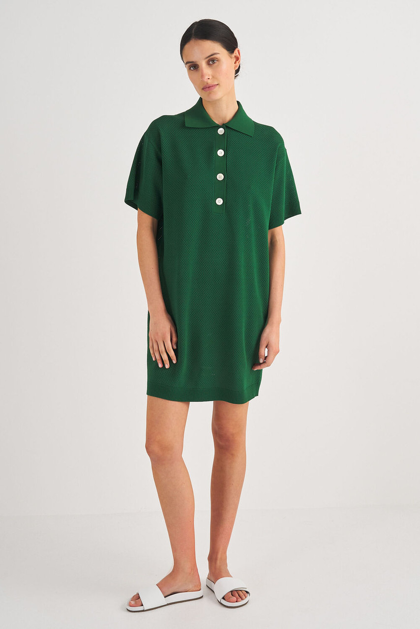 Oroton Mesh Polo Shift Dress Treehouse