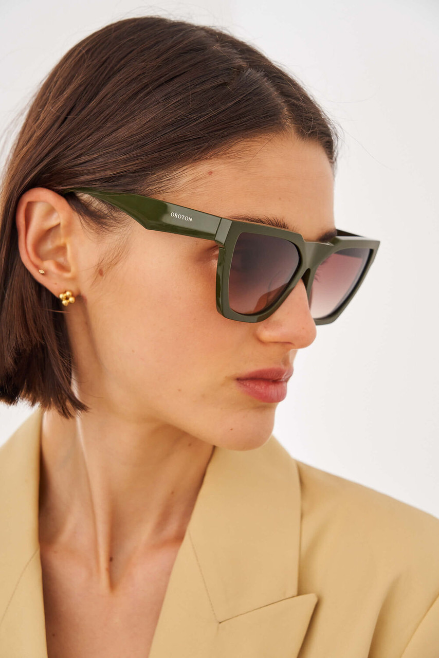 Oroton Blake Khaki Sunglasses