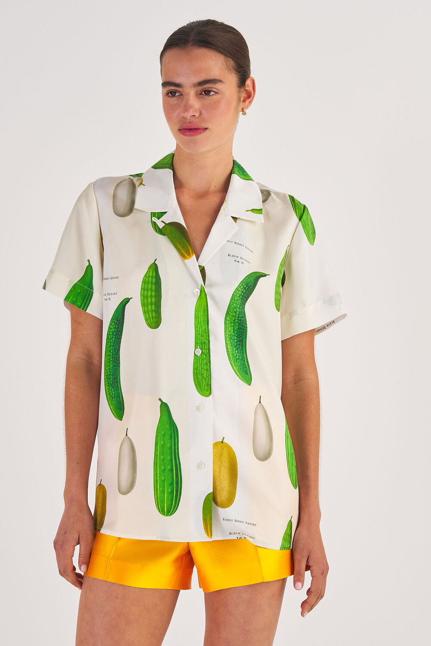 Oroton Summer Vegetable Camp Shirt String
