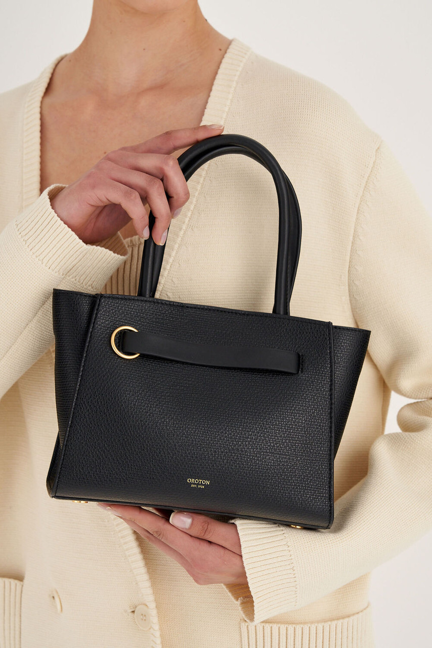 Oroton Audrey Black Mini Tote