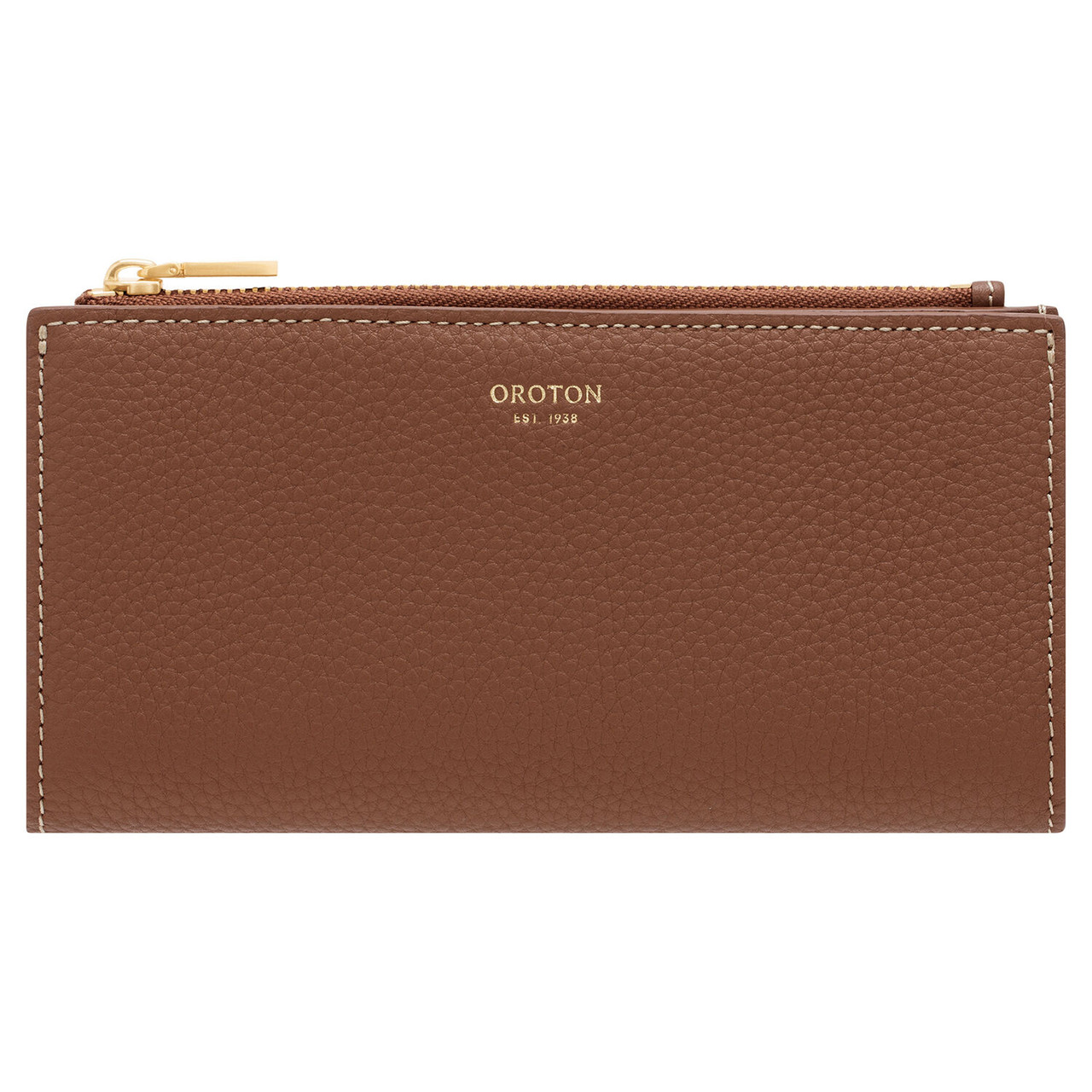 Oroton Margot Whiskey Zip Fold Wallet