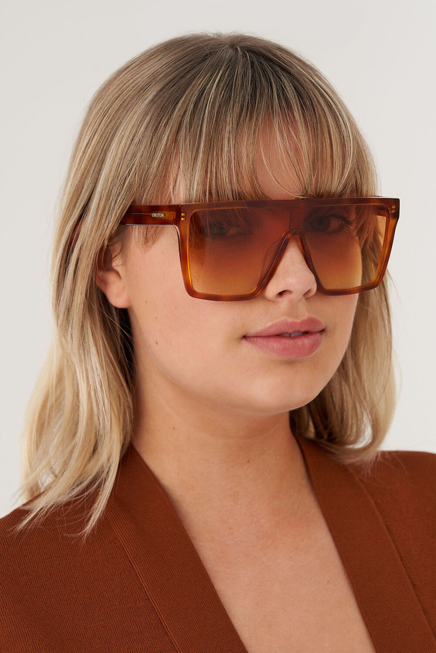 Oroton Carson Sunglasses Amber Tort