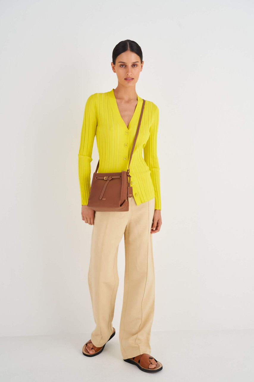 Oroton Margot Whiskey Mini Bucket Bag