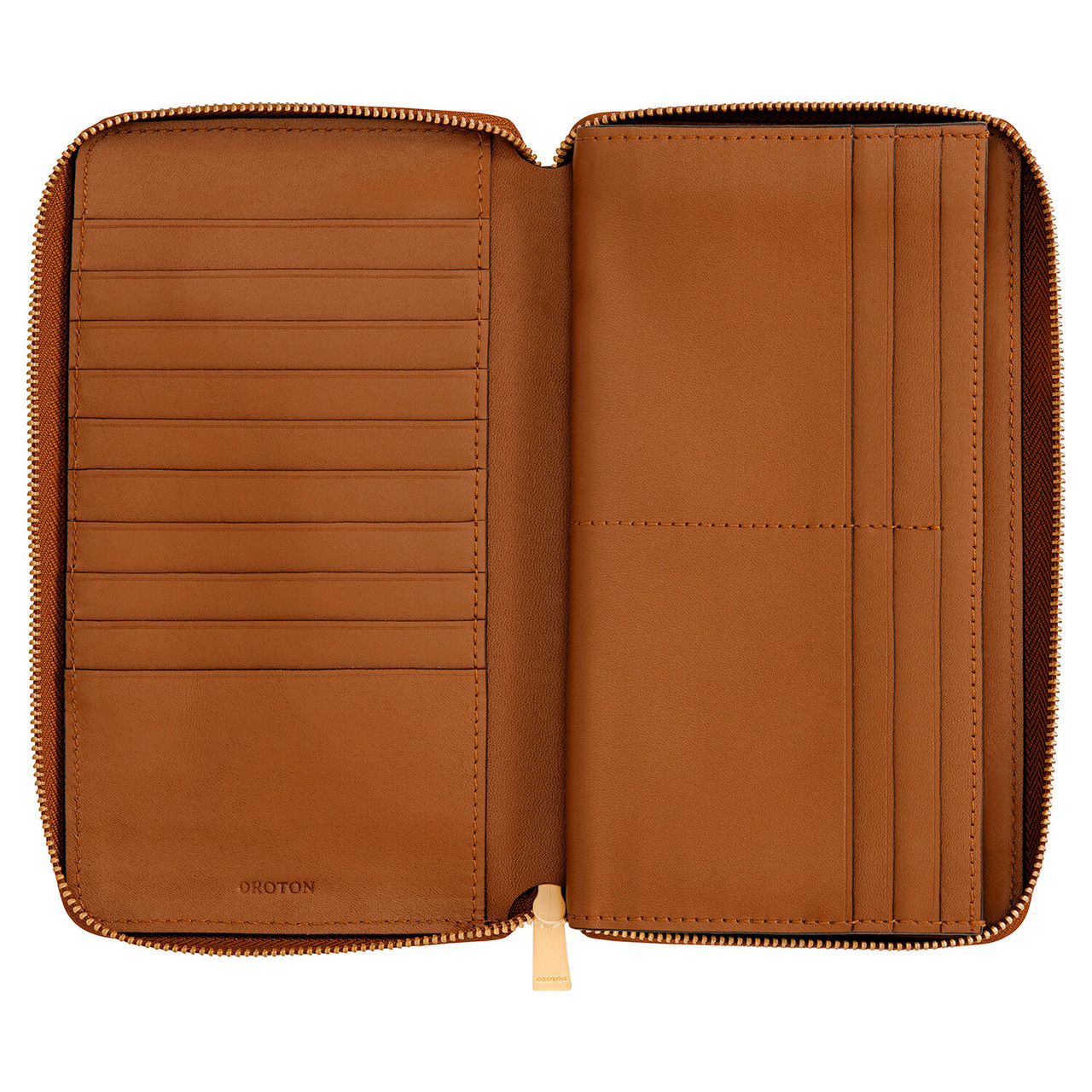 Oroton Audrey Cognac Book Wallet