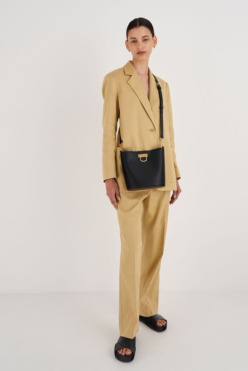 Oroton Colt Bucket Black