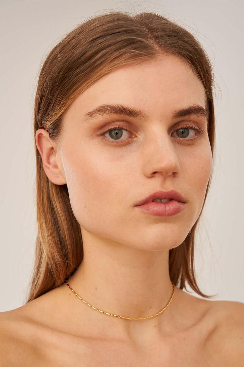 Oroton Peyton Gold Bar Chain Necklace