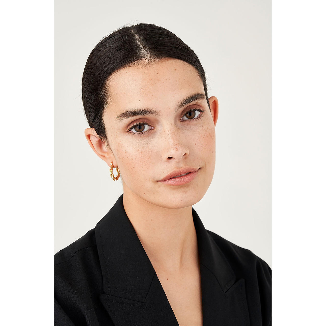 Oroton Women's Luna Gold Small Hoop Earrings