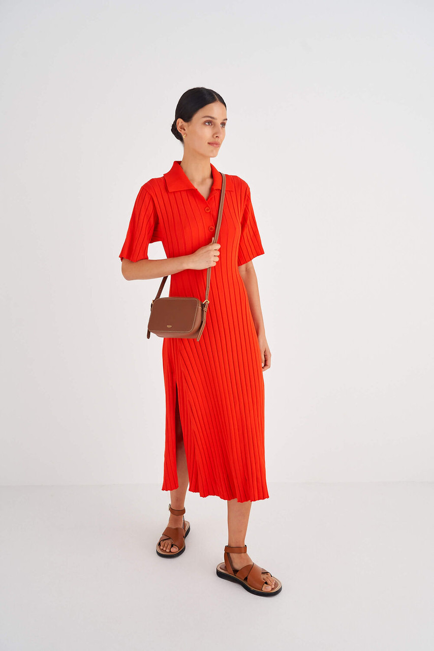 Oroton Margot Whiskey Zip Around Crossbody Bag