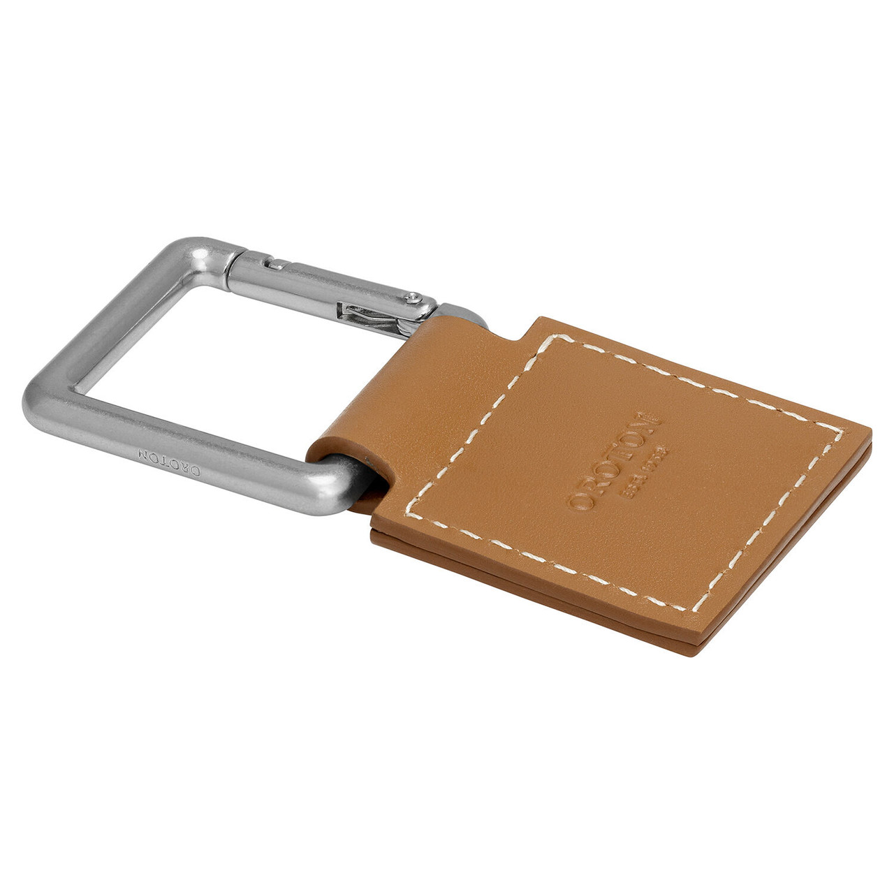 Oroton Oxley Tan-Matte Silver Key Fob