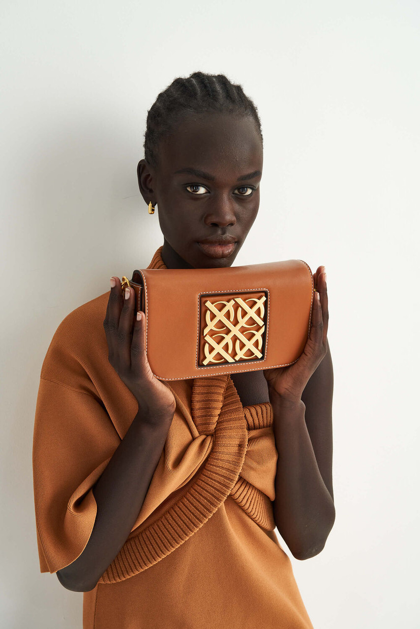 Oroton Lane Brandy Small Baguette