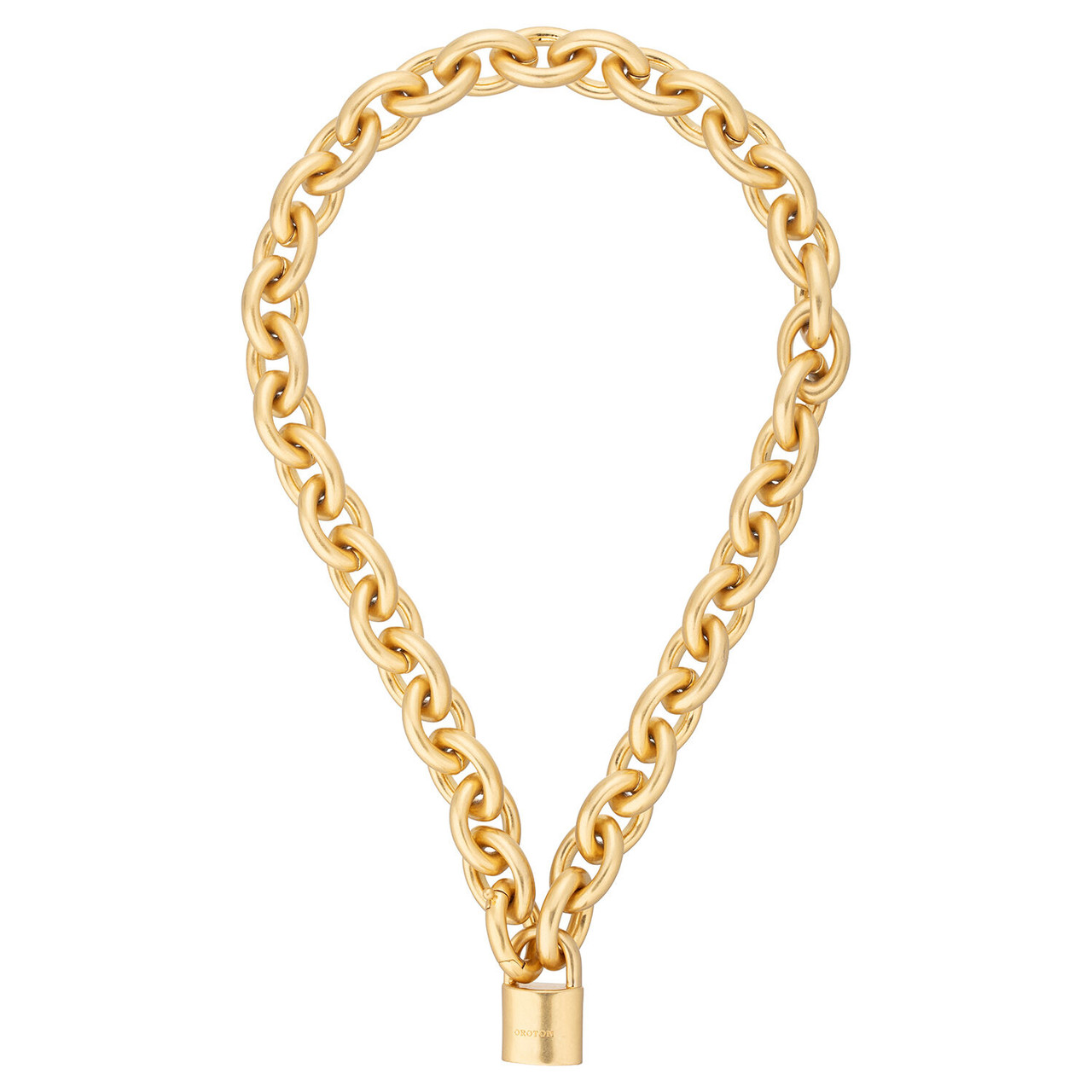 Oroton Evie Worn Gold Necklace