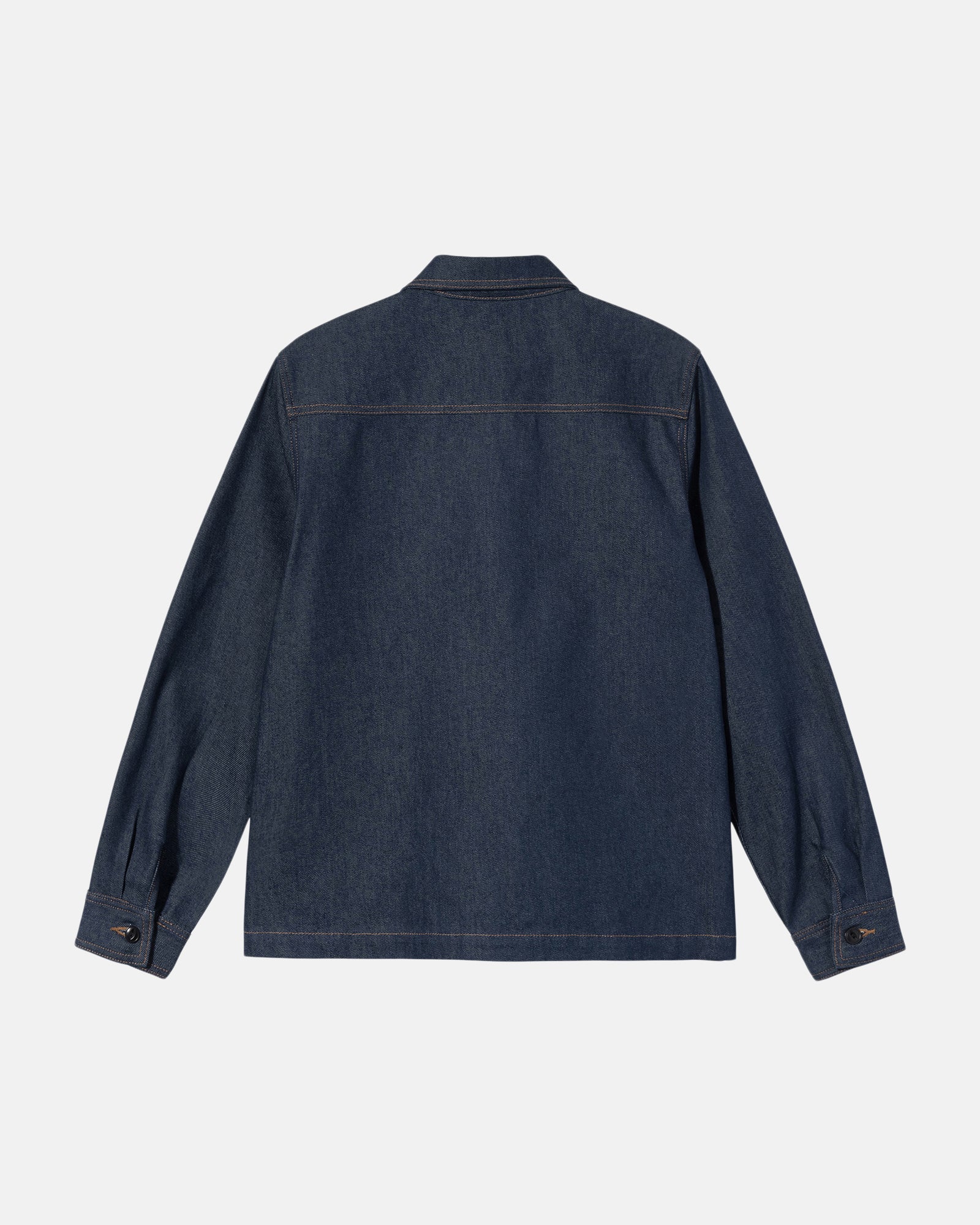 DENIM ZIP UP WORK SHIRT