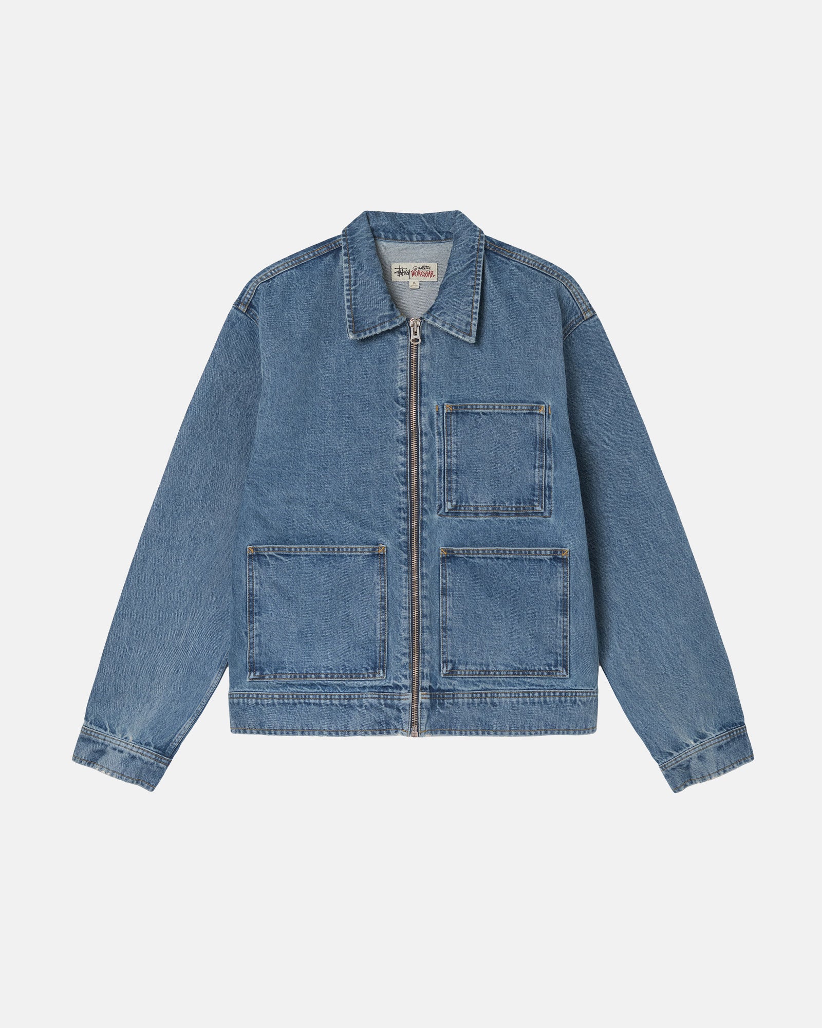 DENIM ZIP WORK JACKET