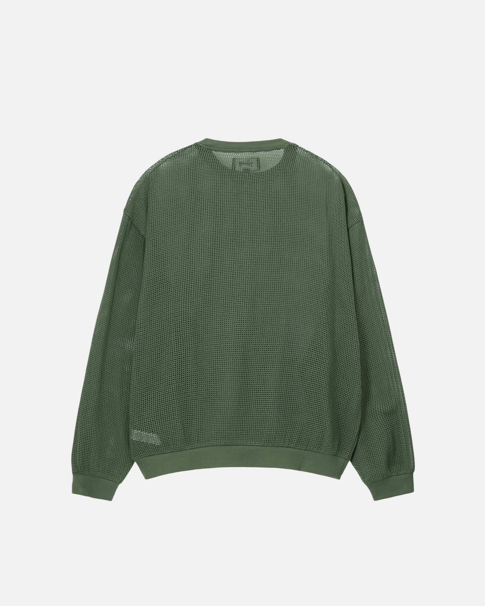 COTTON MESH LS CREW