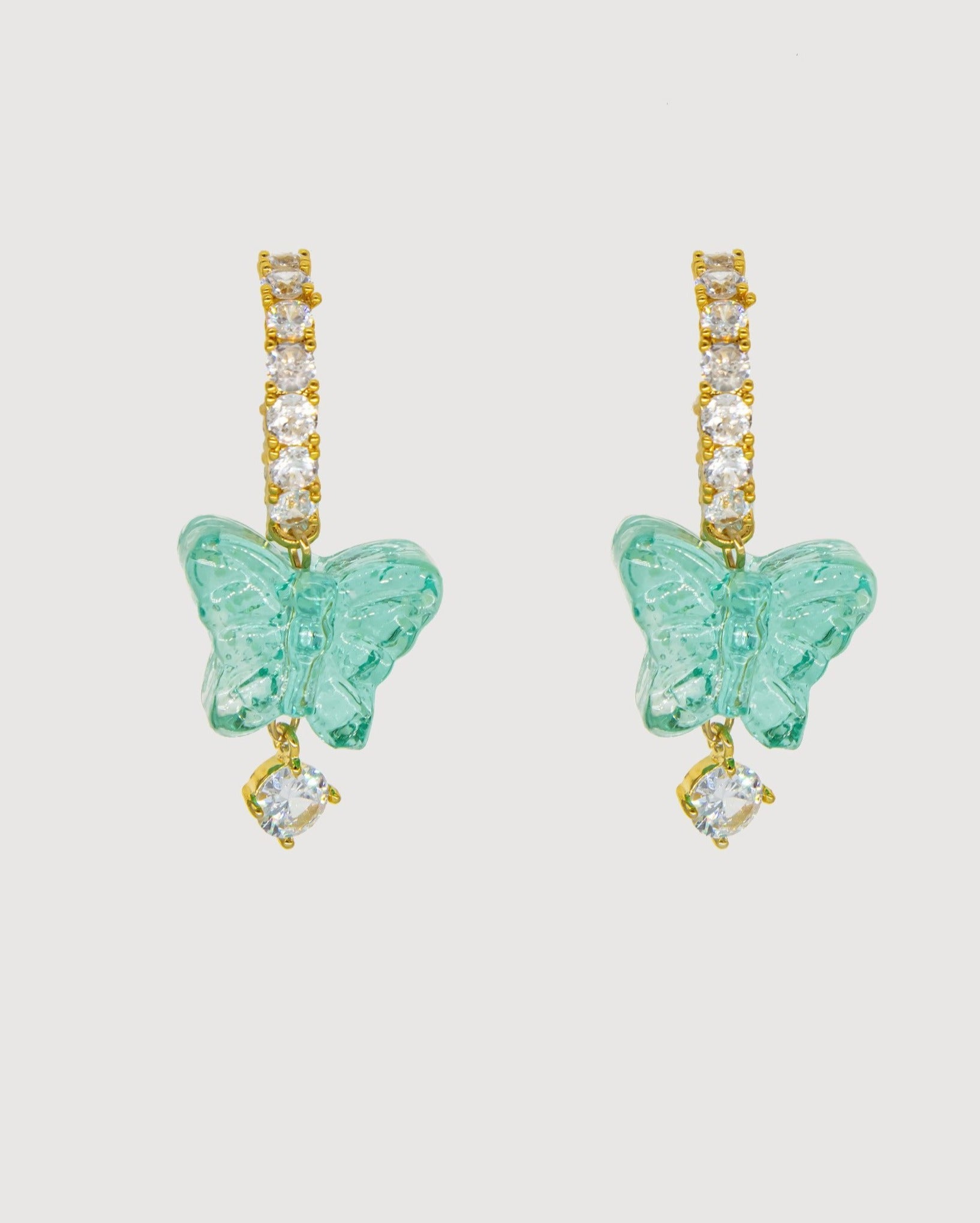 Butterfly Hoop Earrings