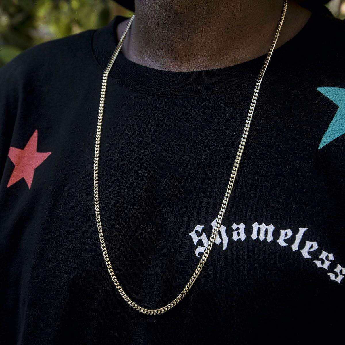 Micro Cuban in Yellow Gold