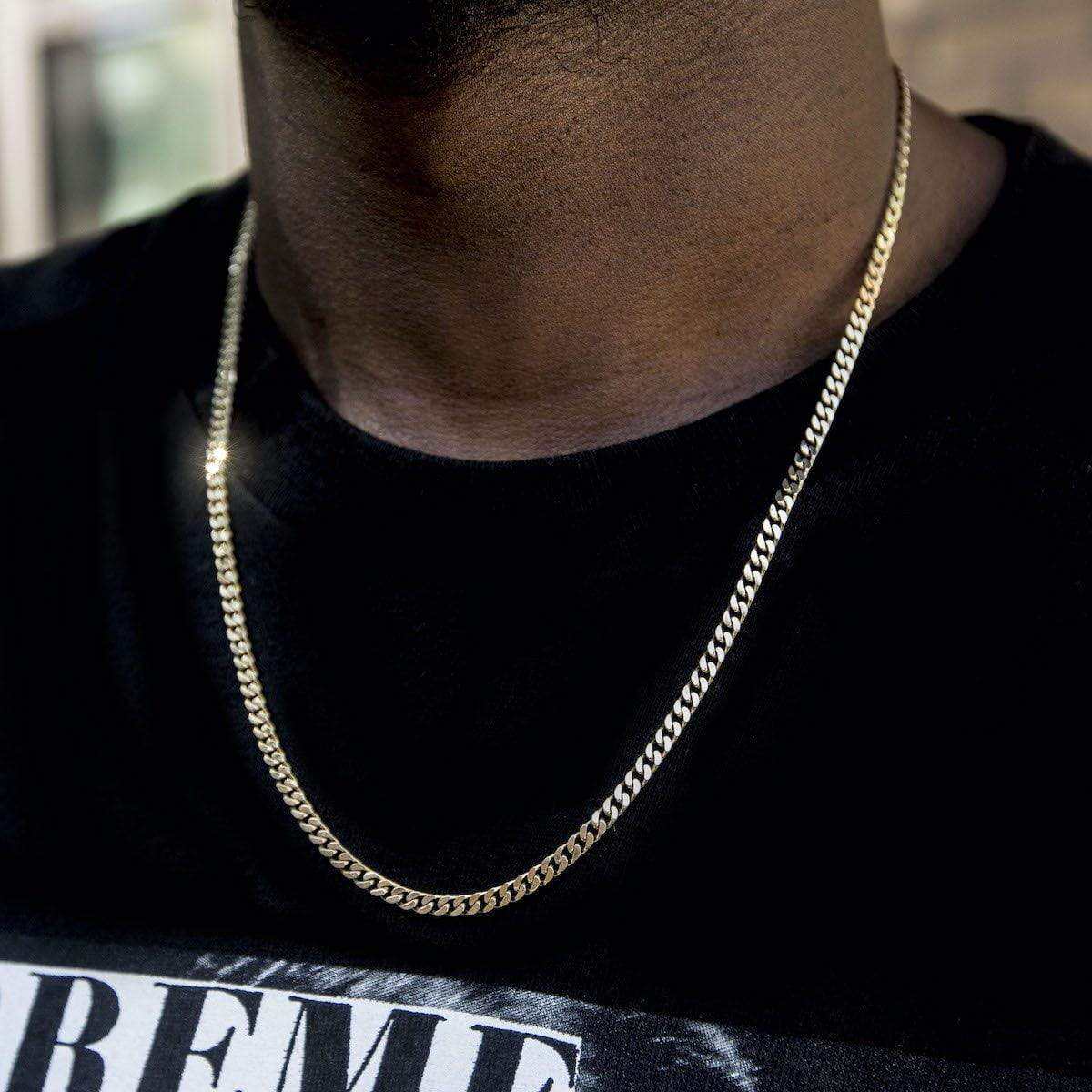 Micro Cuban in Yellow Gold