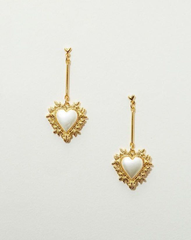 Baroque Heart Earrings