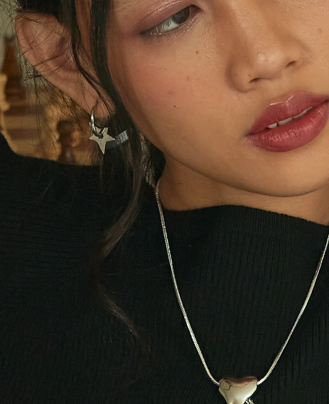 Star Silver Earrings