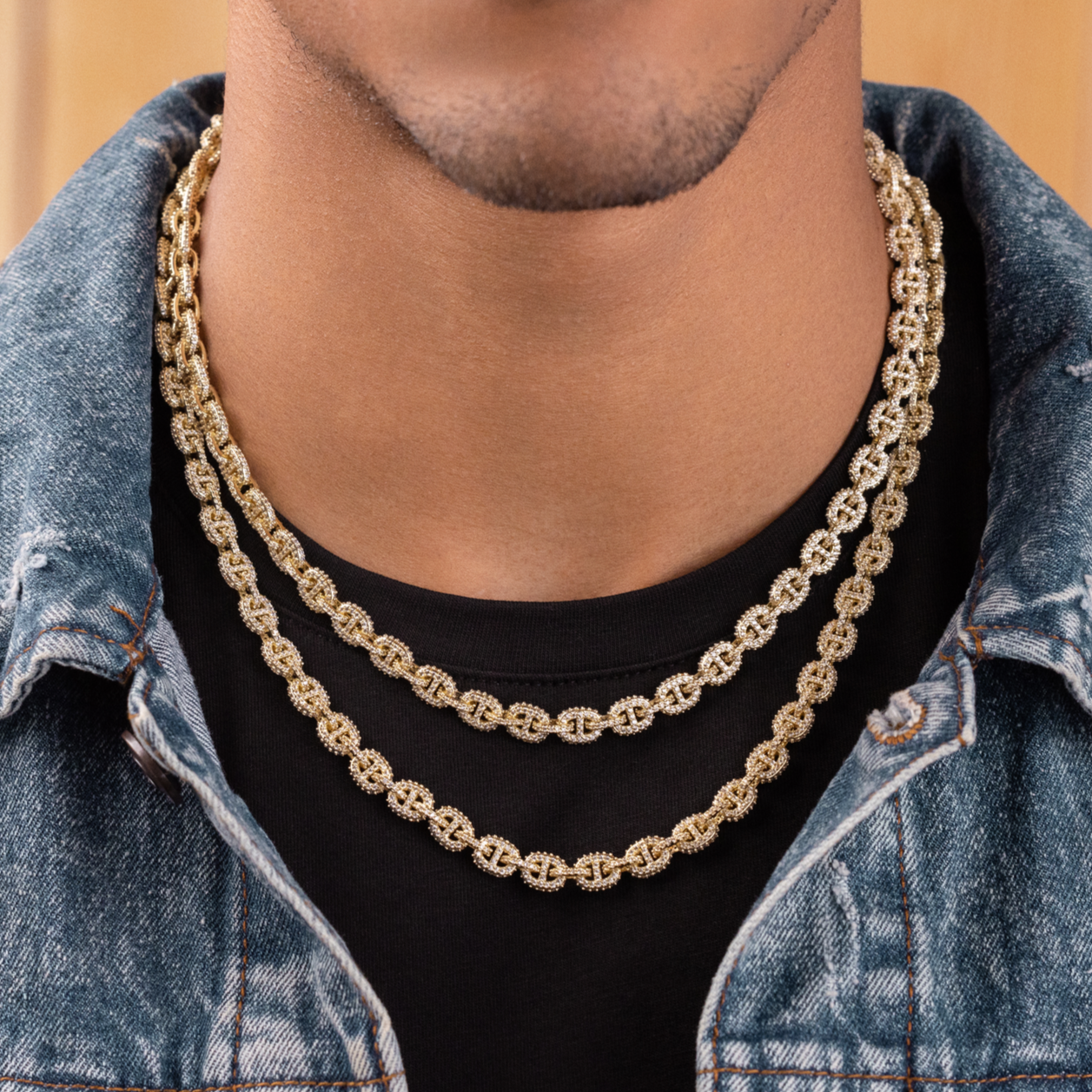 Micro Valentina Chain in Yellow Gold