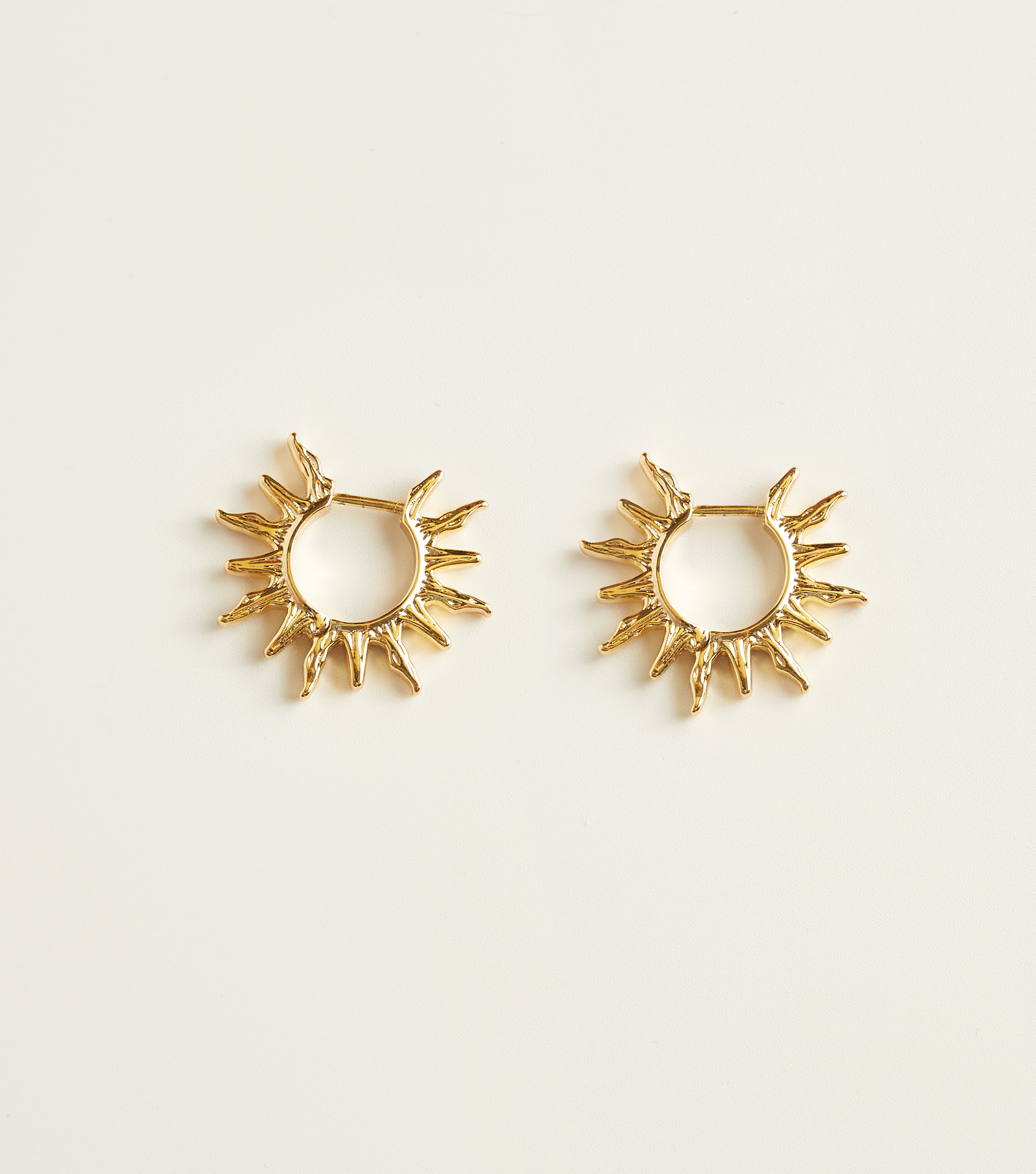 Sun Hoop Earrings