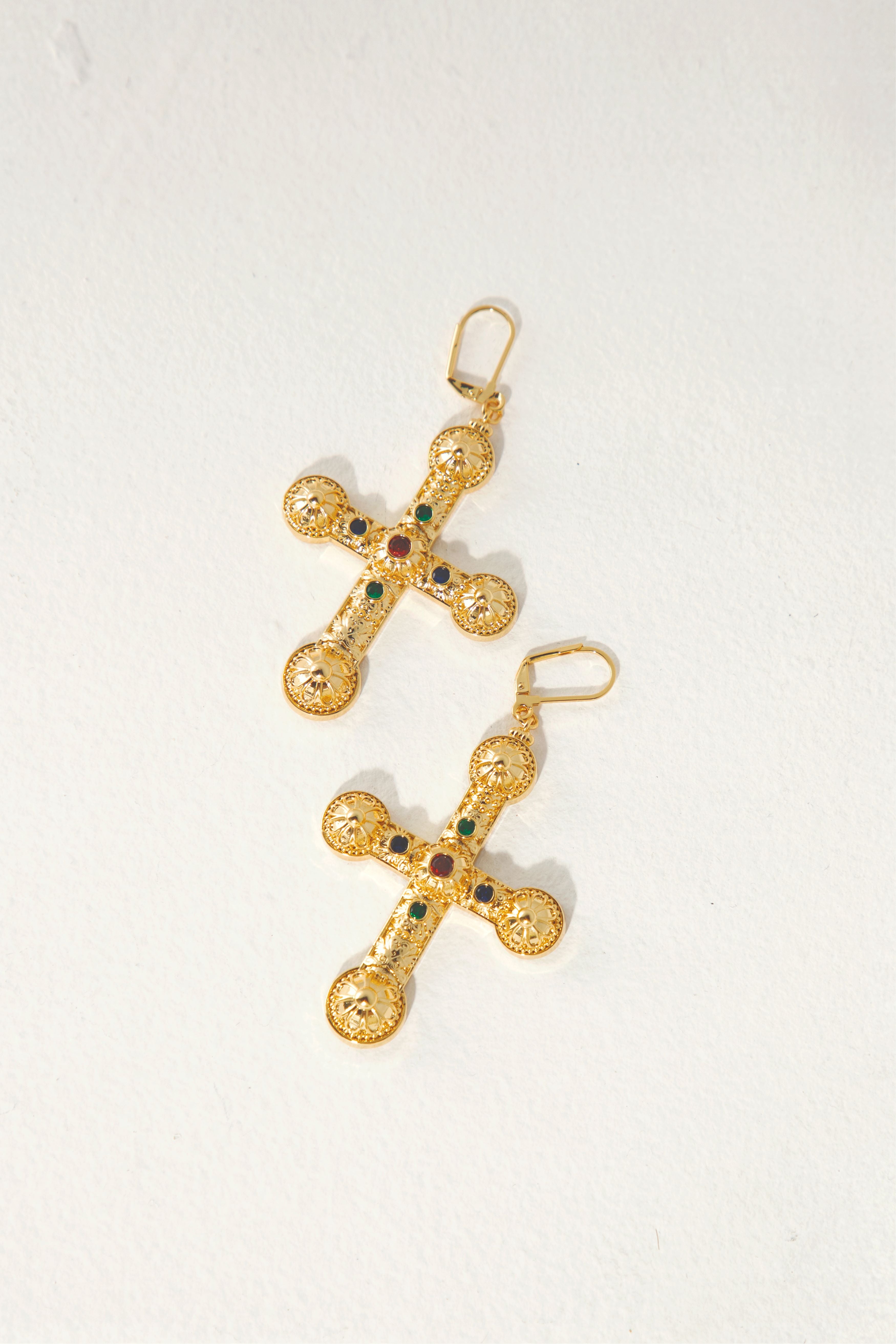 XL Cross Earrings