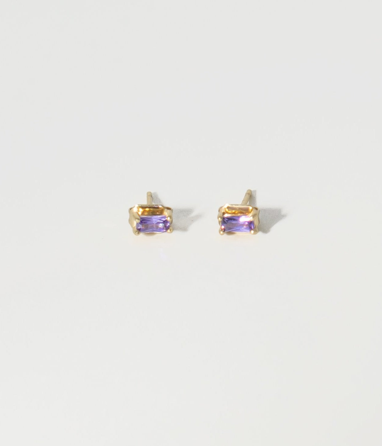 Adria Baguette Stud Earrings