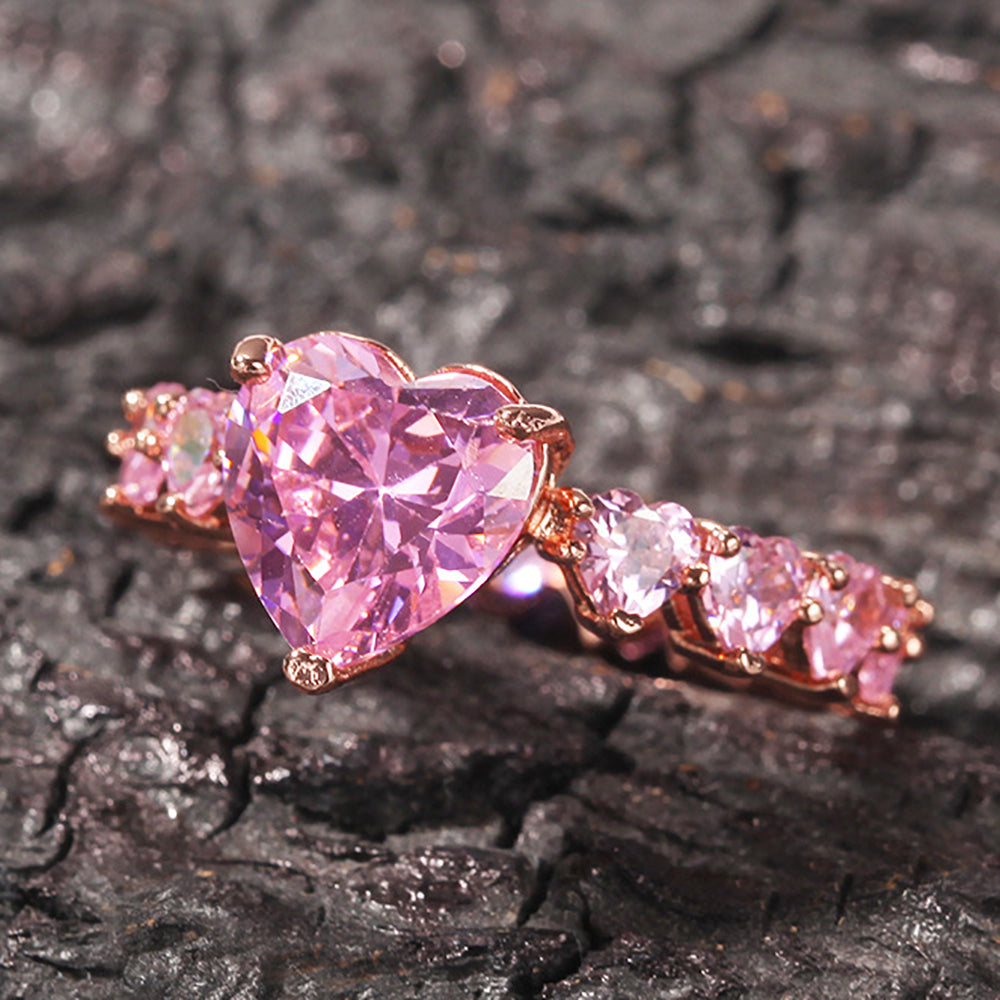 Moissanite Iced Out Engagement Ring