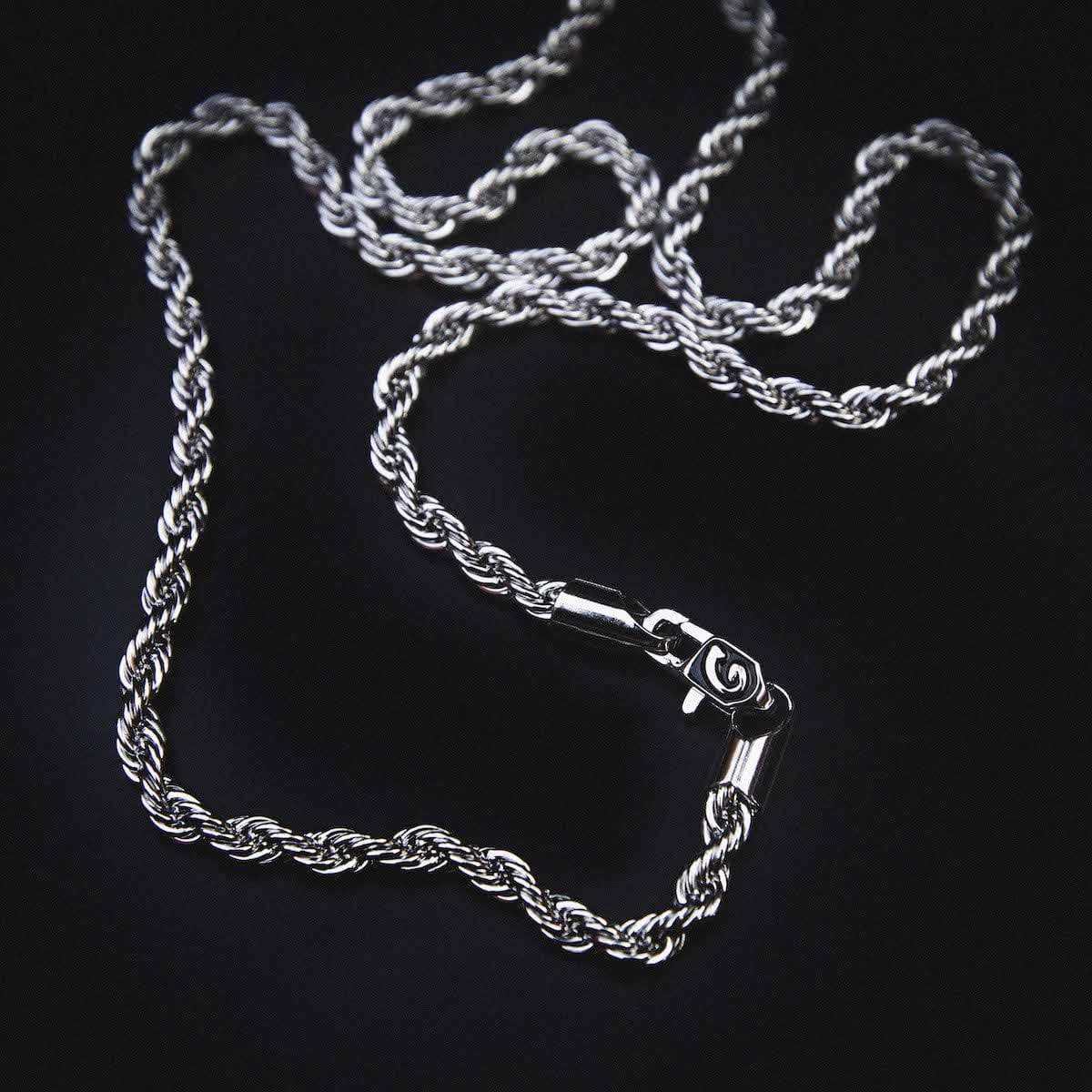 Rope Chain in White Gold - 2mm