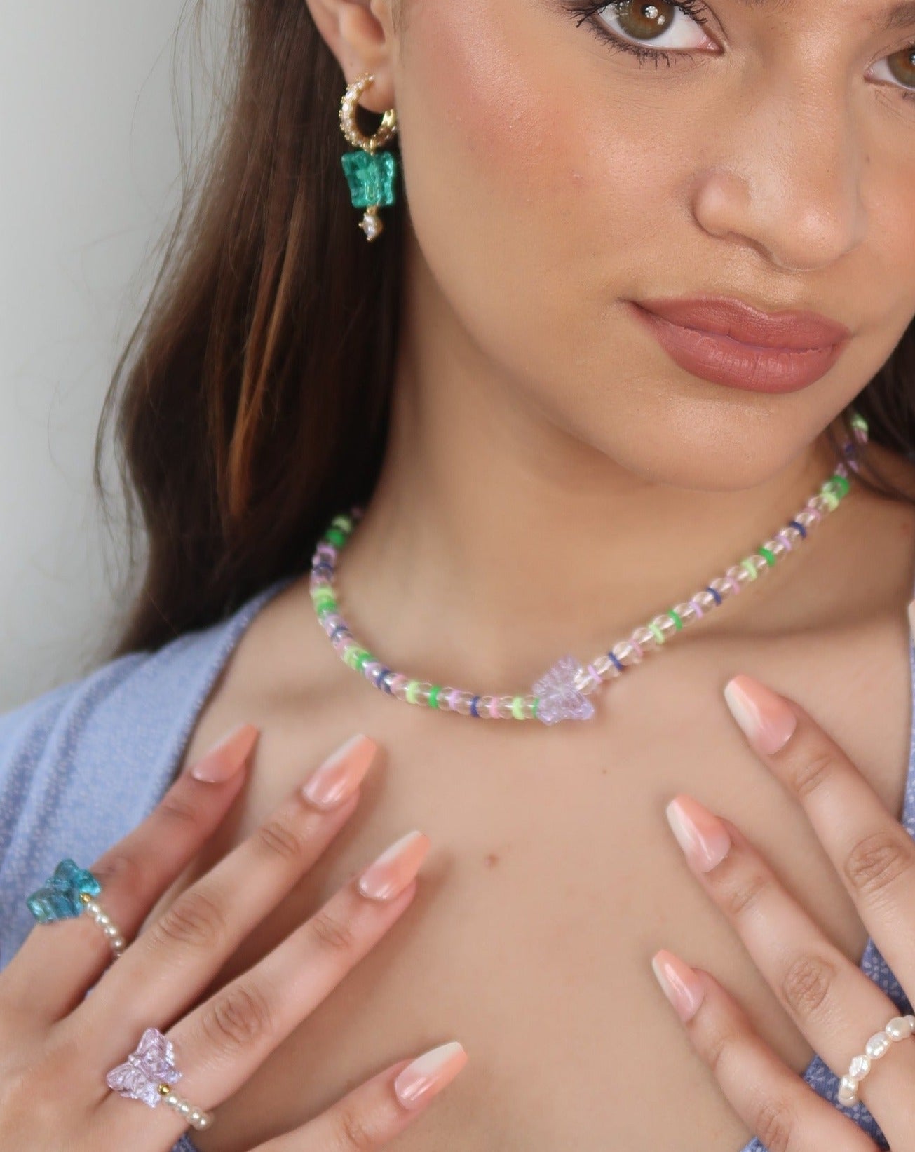 Butterfly Hoop Earrings