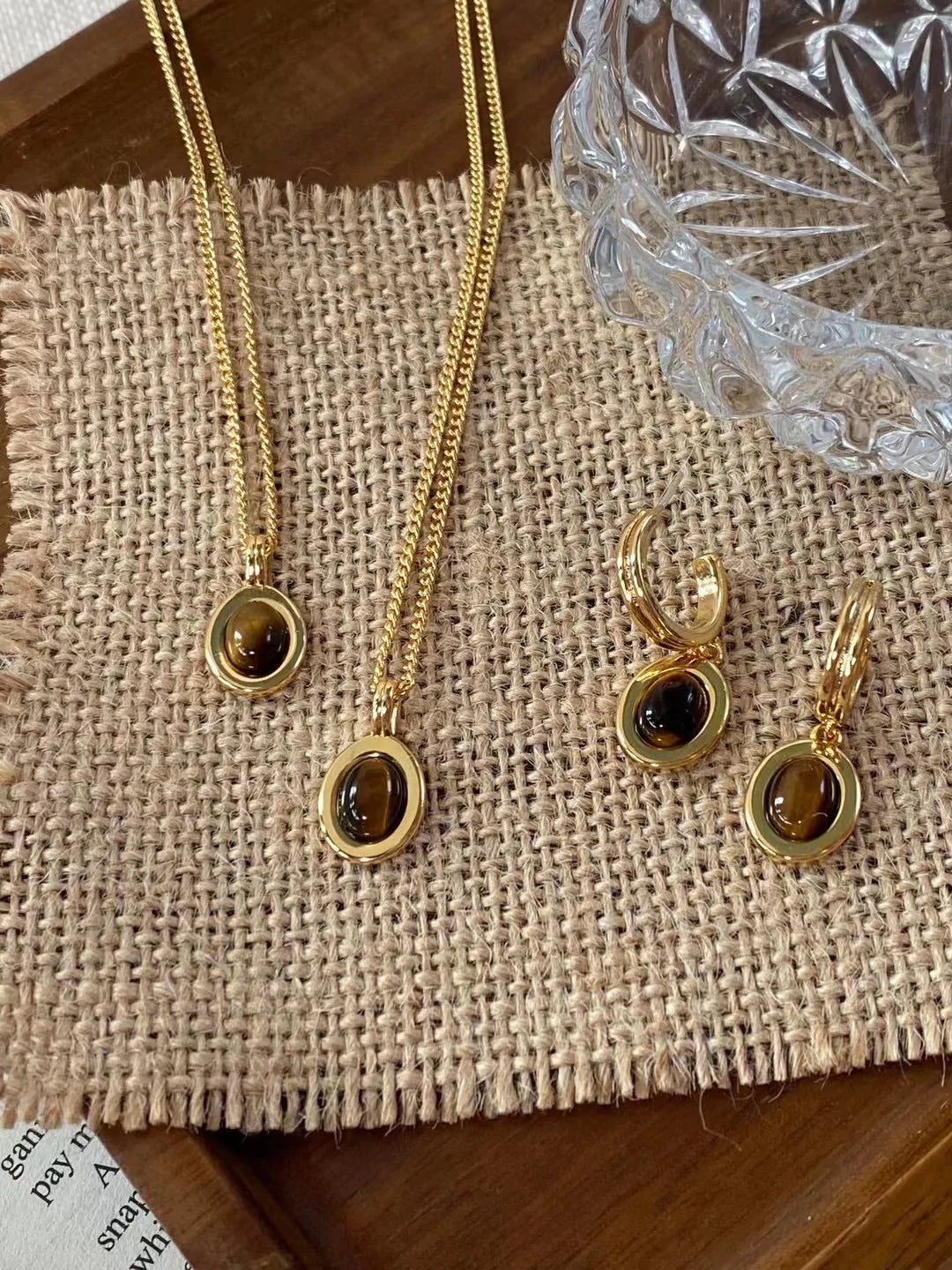 Devon Necklace in Tiger's Eye