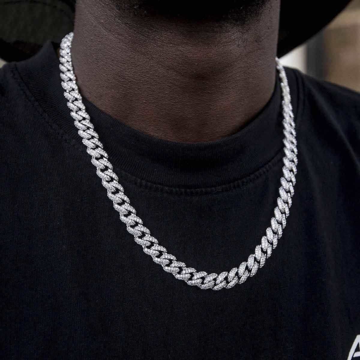 GLD Link Chain in White Gold - 8.5mm