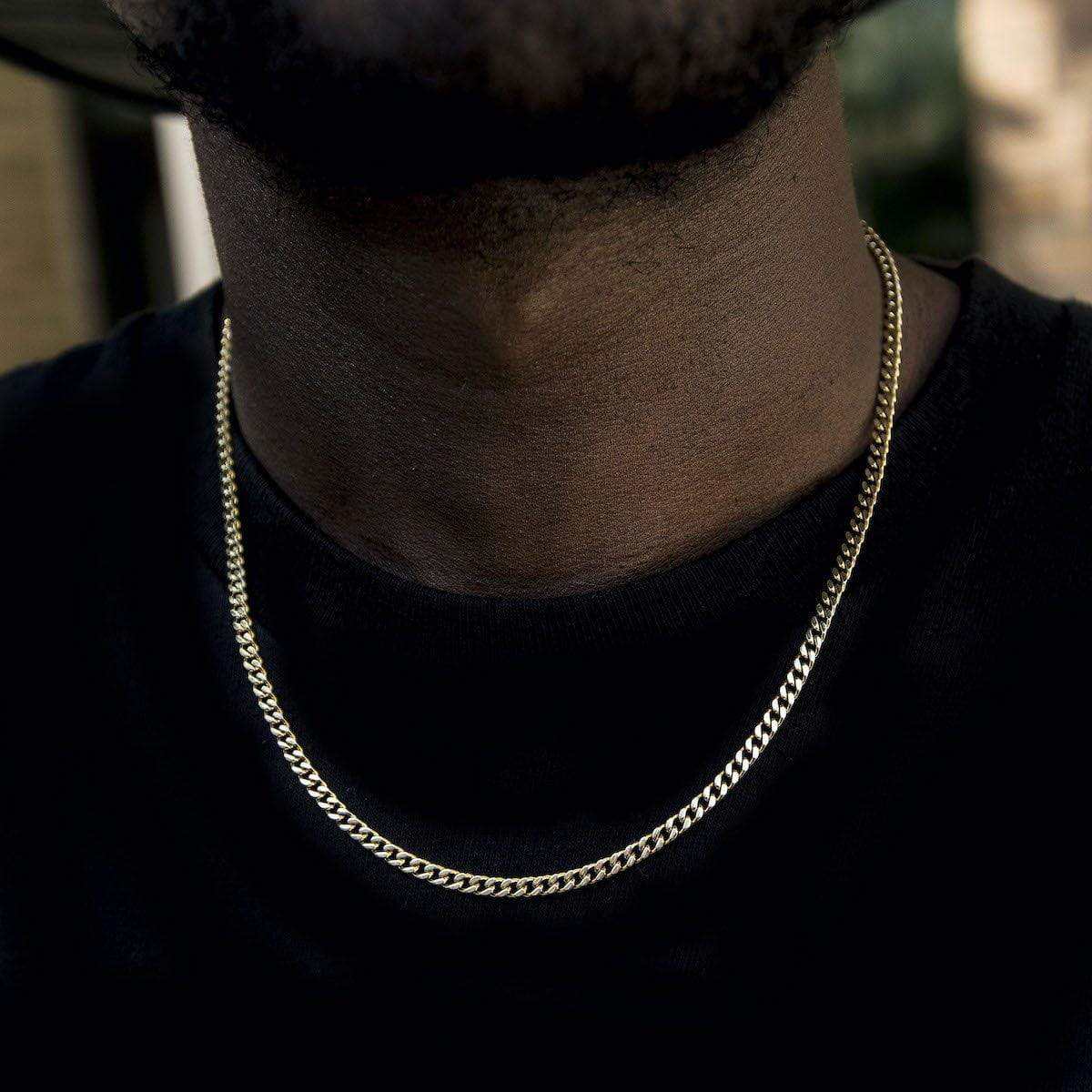 Micro Cuban in Yellow Gold