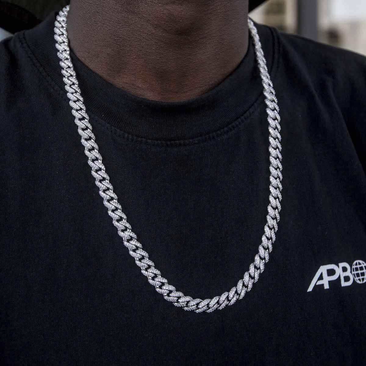 GLD Link Chain in White Gold - 8.5mm