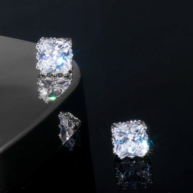 4MM ICED STUD EARRING