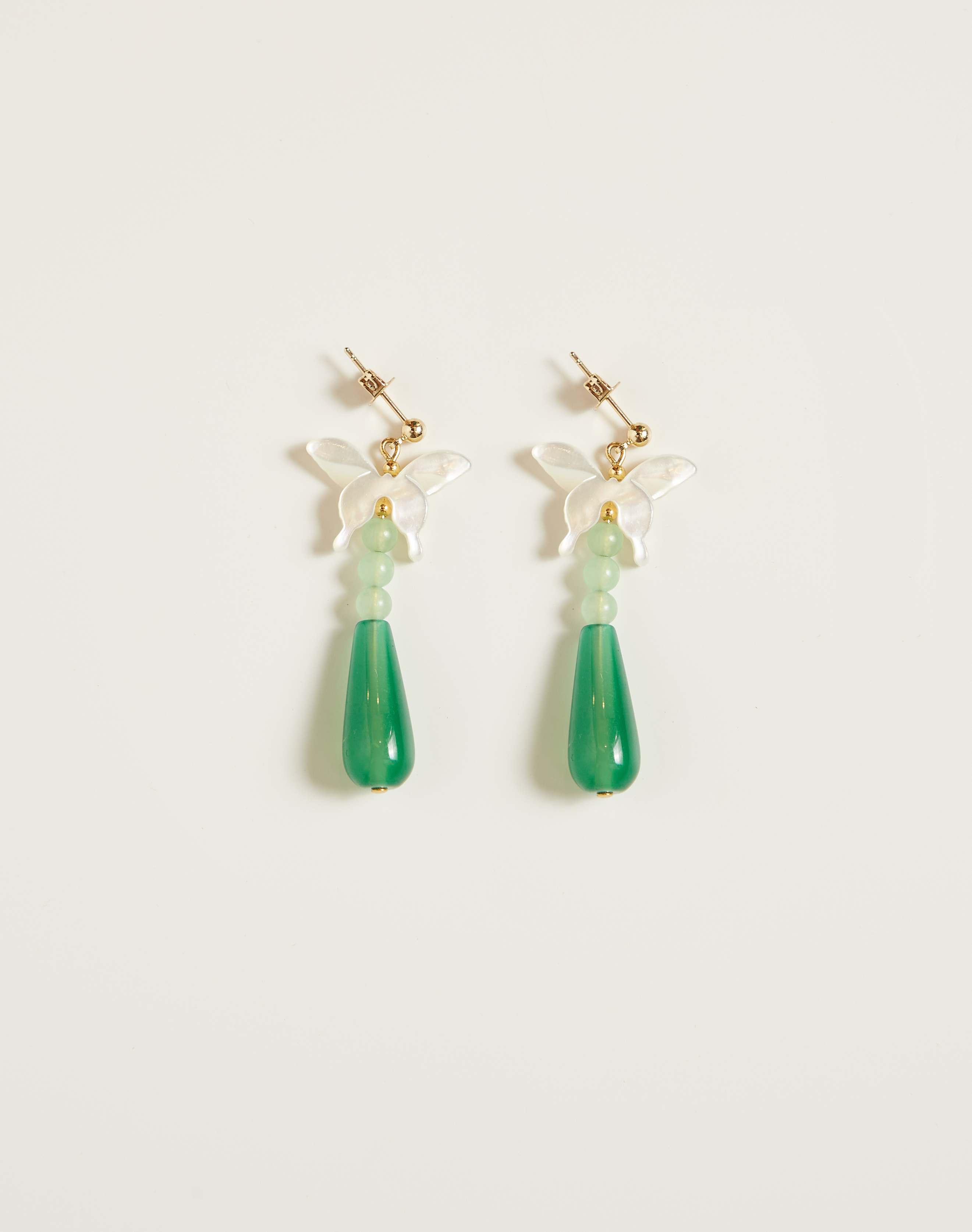 Aventurine Butterfly Earrings