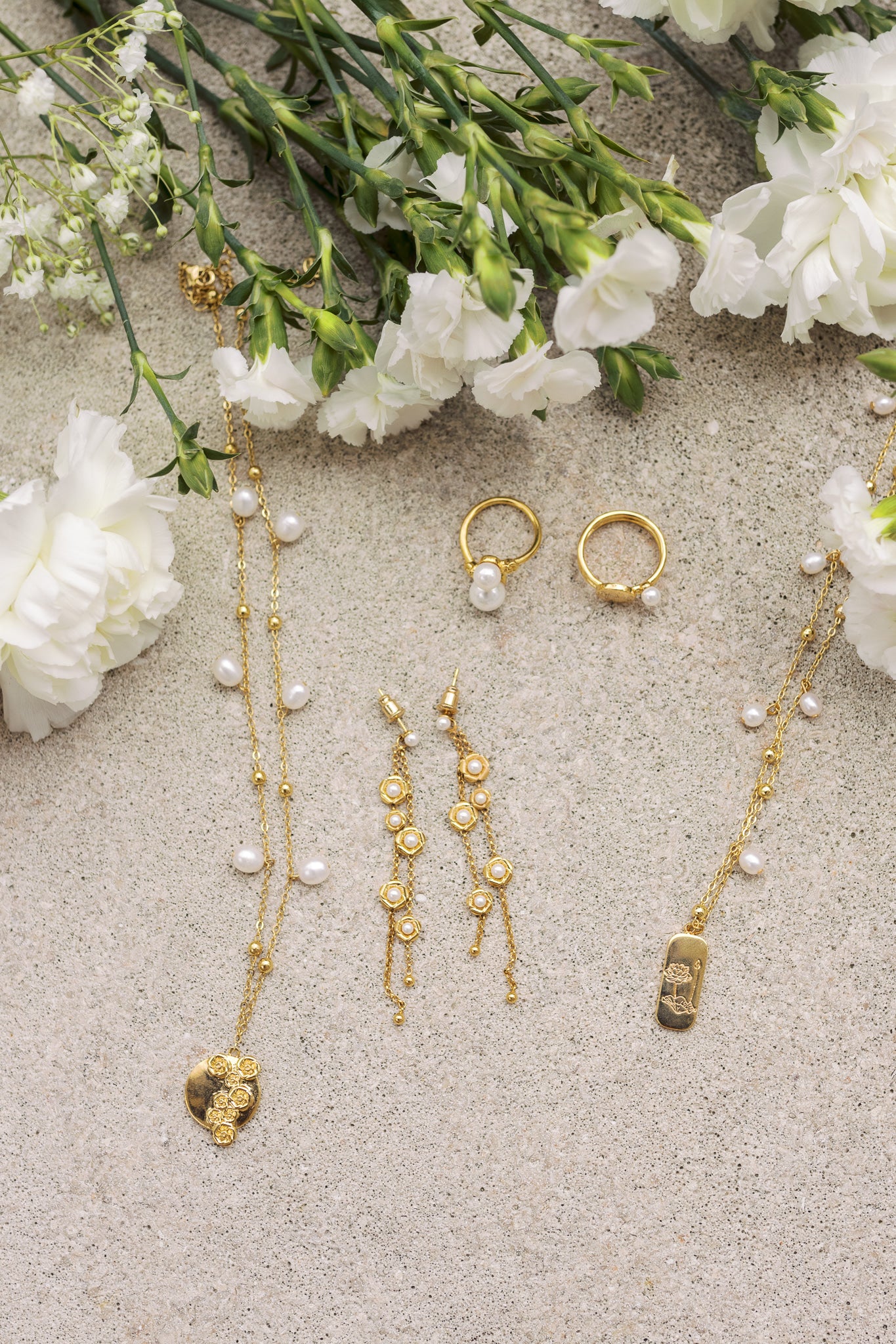 Hibiscus Dangly Earrings