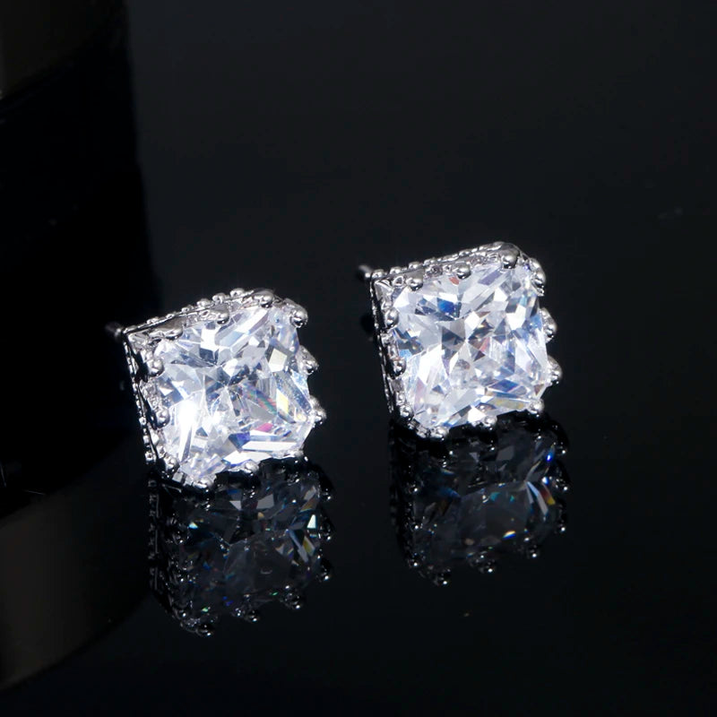 4MM ICED STUD EARRING