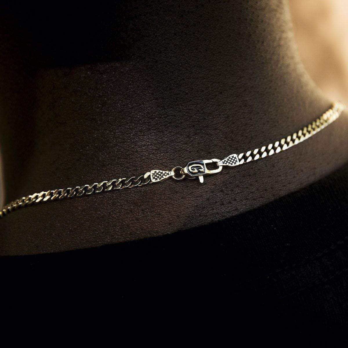 Micro Cuban in Yellow Gold