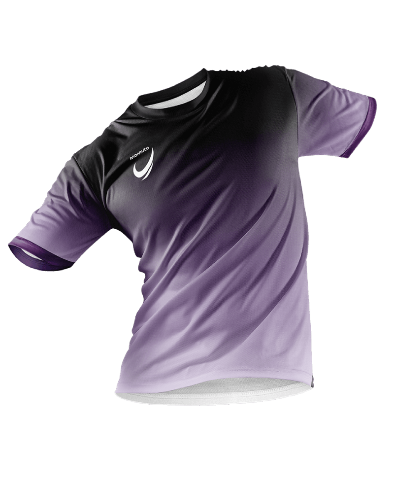 Custom football kit purple gradient design - Momuto