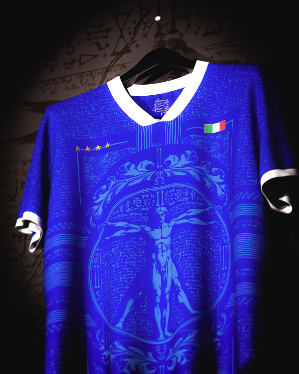 MOMUTO Vitruvian Man Concept Soccer Jersey