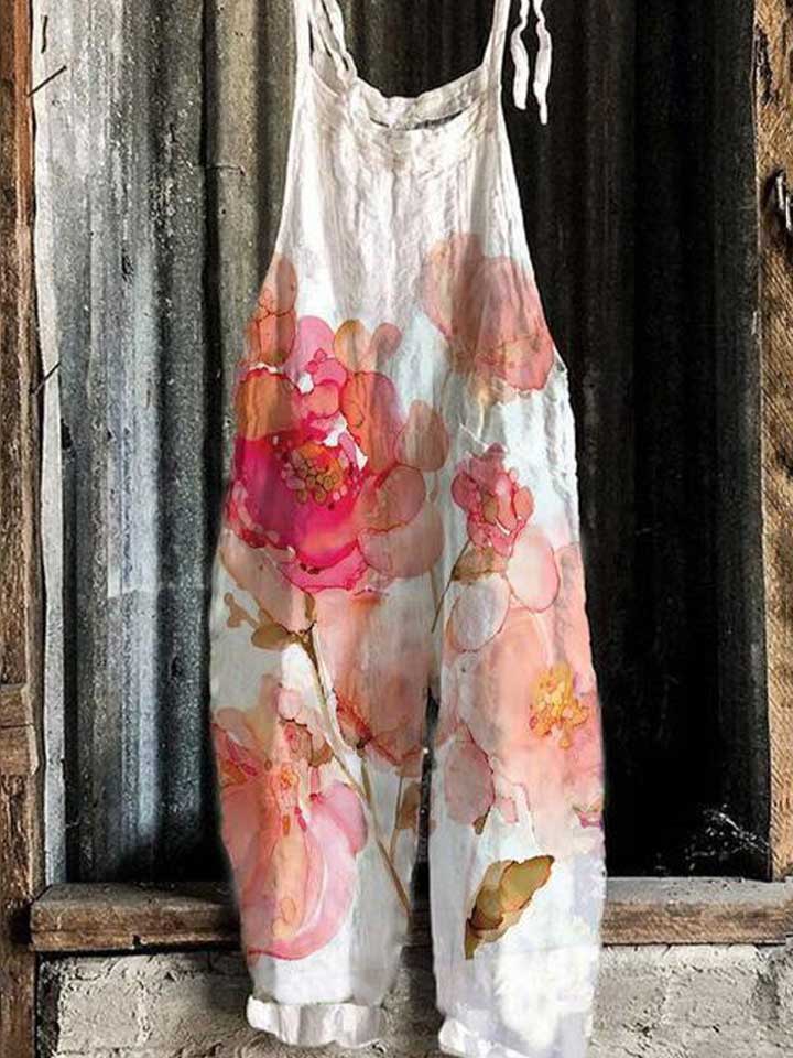 Print Casual One-Pieces Jumpsuit