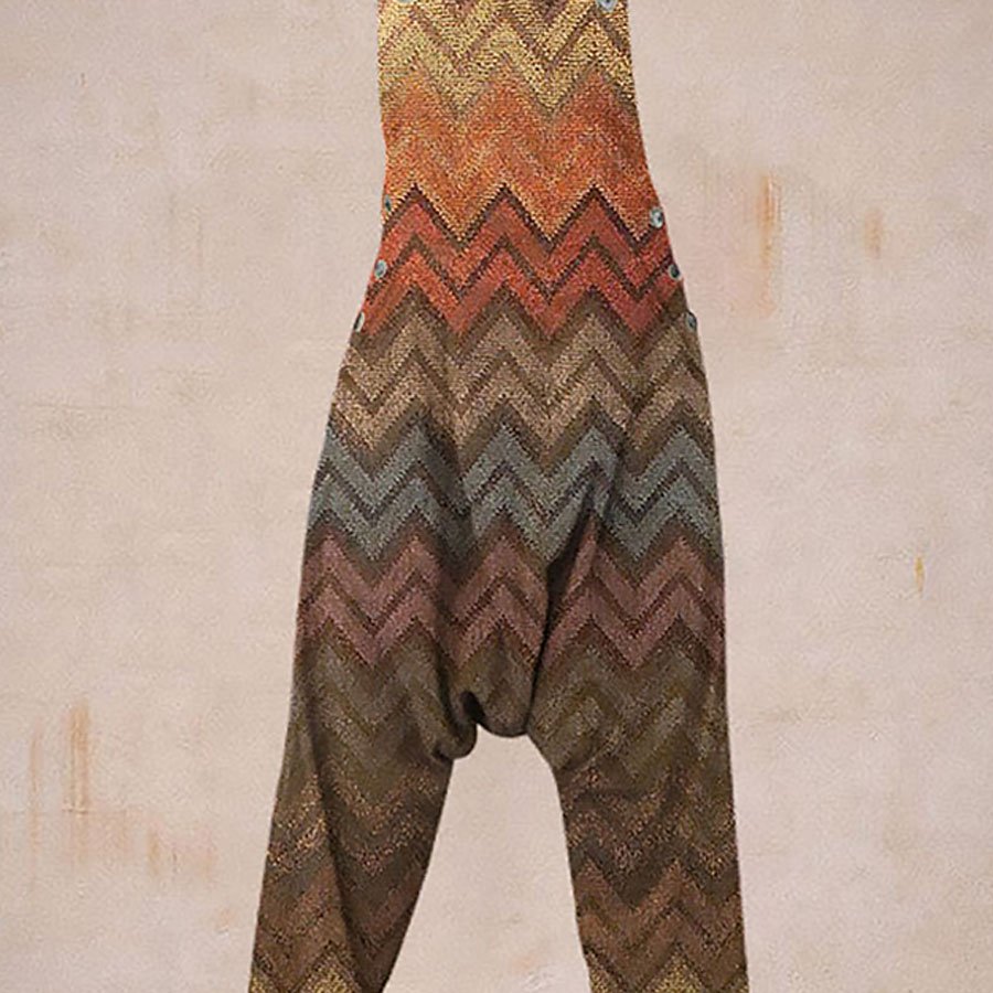 Ladies Casual Printed Harem Jumpsuit