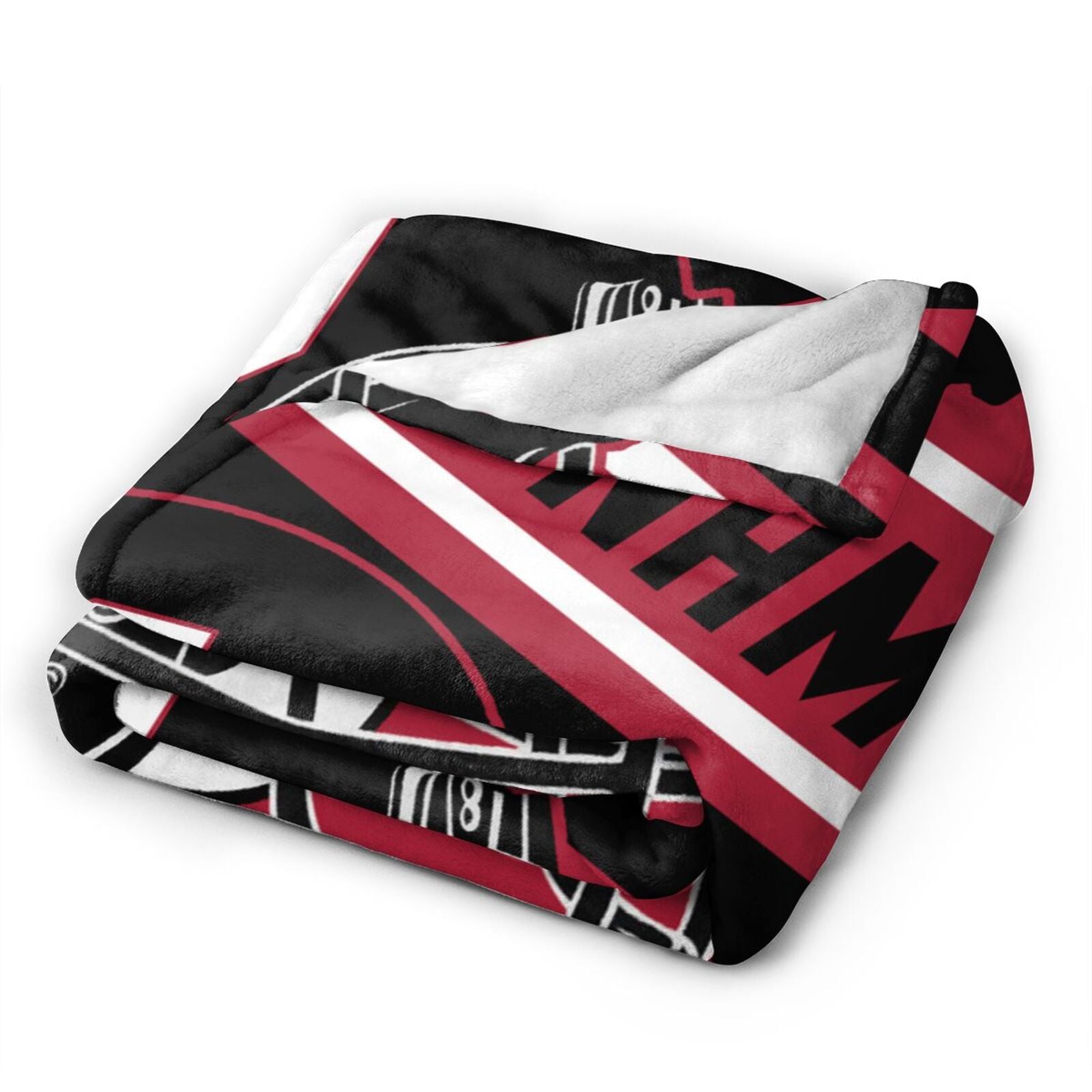 Custom Football City Map Atlanta Fleece Throw Blanket Name Number for Fans Gifts