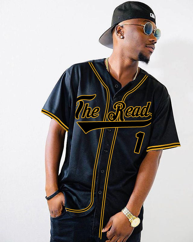 Custom Black Black-Old Gold Authentic Classic Baseball Jersey