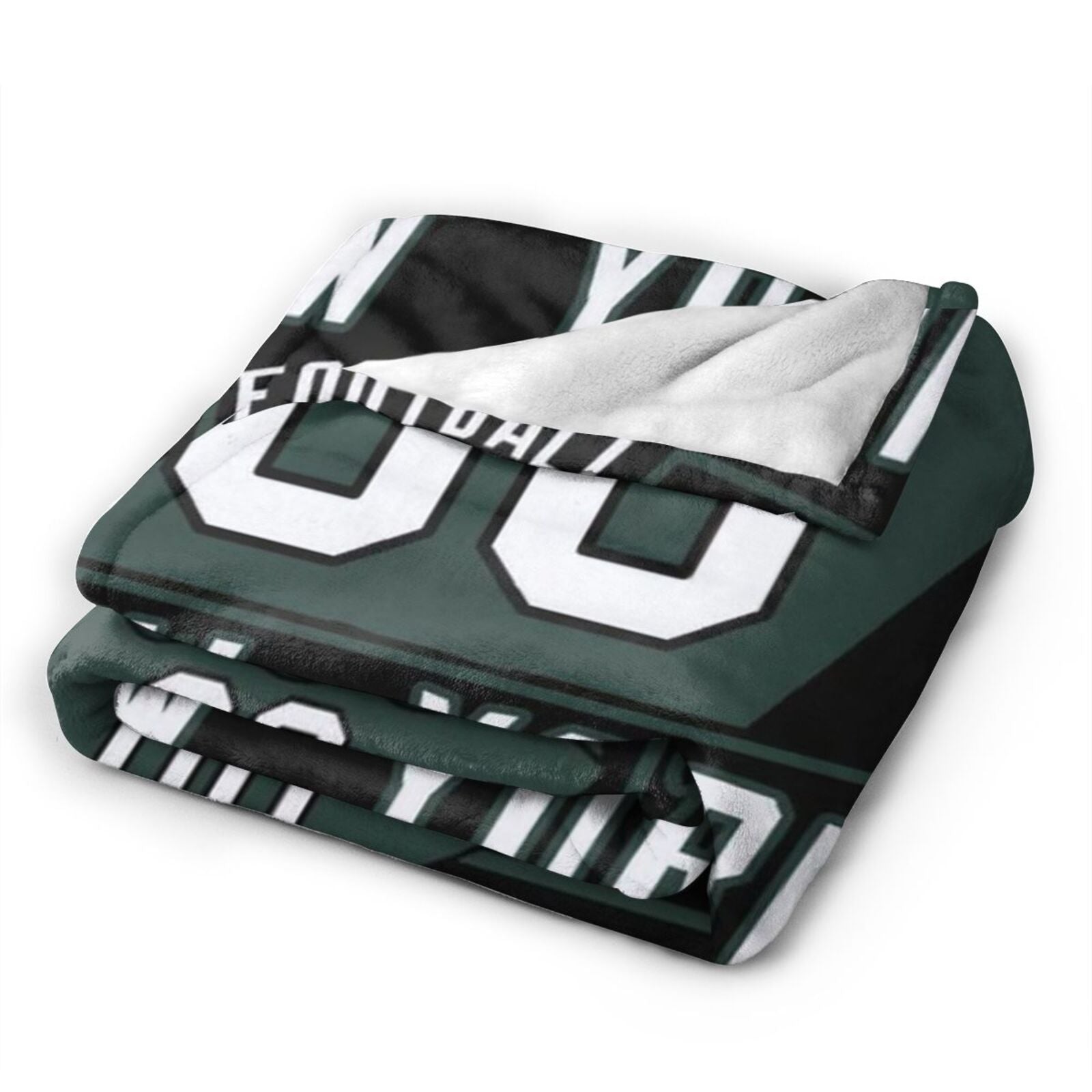 Custom Football City New York Fleece Throw Blanket With Name Number for Fans Gifts