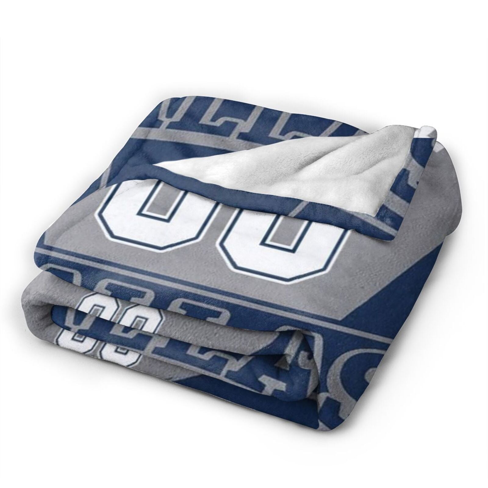 Custom Football City Dallas Fleece Throw Blanket With Name Number for Fans Gifts